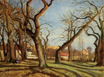  camille - châtaigniers à louveciennes 1872 Camille Pissarro